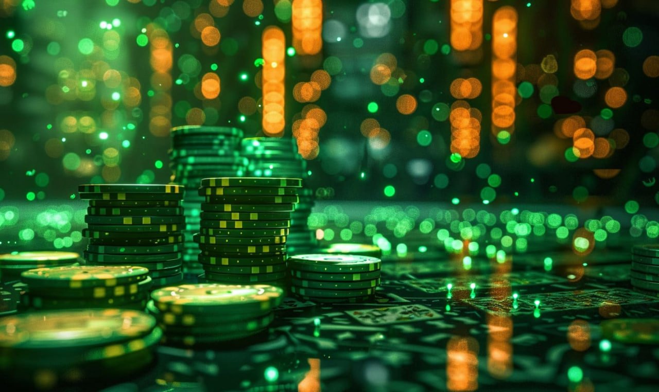Antarmuka permainan langsung dengan dealer dan meja baccarat